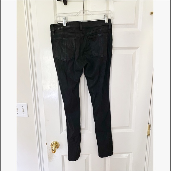RAG & BONE The Legging in Coated Black - Picture 4 of 7